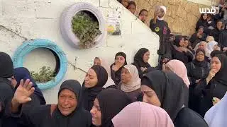 والدة الشهيد محمود حدايدة الذي ارتقى في طولكرم: 