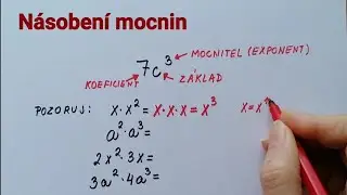 Násobení mocnin, násobení jednočlenů