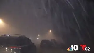 WATCH: Early morning snow squall hits Philly on New Year's Day