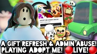 A Gift Refresh  & Admin Abuse! | Playing Adopt Me! |🔴Live🔴| Roblox #shortslives