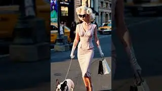 👠 Fifth Avenue Icon: Platinum Blonde Strolls NYC with Style | SillyBoy AI Short