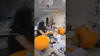 we did the pumpkin head photoshoot 🎃