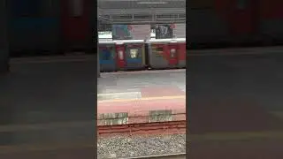 local train versus rajdhani Express with dual locomotive aur push pull technology