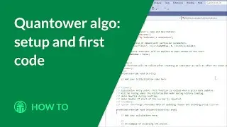 Quantower Алго: настройка и первый код