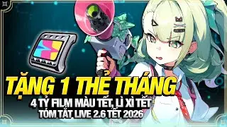 Tặng 4 Tỷ Film Màu, 1 Thẻ Tháng Vàng, 1 Skin, Loạt Lì Xì Tết 2026, Đúng Là Tựa Game Tôi Yêu 【ZZZ】