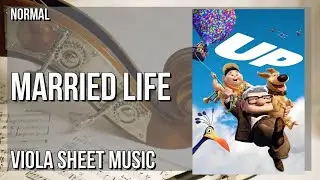 SUPER EASY Viola Sheet Music: How to play Married Life  by Micheal Giacchino