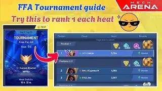 🏆 Mech Arena FFA Tournament Guide | How to Rank 1st in Every Heat 🔥 | Best Tips & Tricks