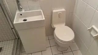 1949 Rare Eljer Push Button Toilet At A Apartment!