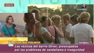 Vecinos de Oliver preocupados por los problemas de vandalismo en el barrio