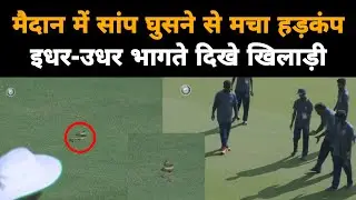 Snake on the field delays start of Andhra Pradesh vs Vidarbha match in Ranji Trophy | Gully News