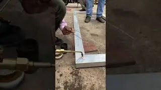 Aluminium gas welding