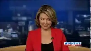 Drunk  Australian TV News Anchor Blooper, WIN News Canberra's Kerryn Johnston