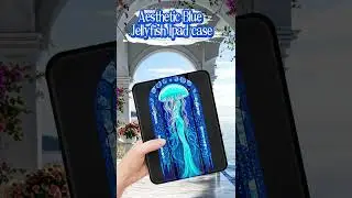 blue jellyfish ipad case  #ipadaccessories #smartphone #ipadkeyboardcase #ipadcase #ipadprocase #art