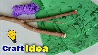 Tree Branch Craft Idea || Best out of waste Idea 2018 || Wall Hanging Room Decor || Waste mathi best