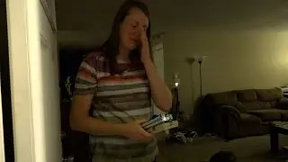 Secret Santa surprises a math teacher in the middle of her online class