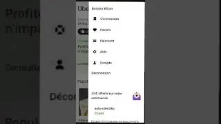 Code uber eats 10&euro; premi&egrave;re commande