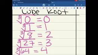 IM3 - 1/9 Notes - Solving Simple Radical Equations