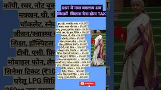 GST me naya badlaav 2025 general knowledge #gk#gkhindustan  #gkquiz #gkshorts #gkviral #gkfacts