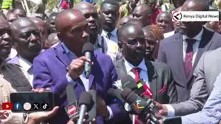 Governor Wamatangi on the Railways land where his business property worth millions was destroyed!!