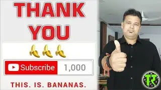 Hindi Thank You TechRozana Family For 1000 Subscribers