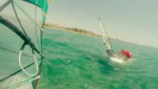 Виндсерфинг Артема.  Windsurfing school on Cyprus!