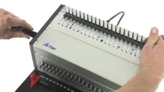 Демонстрация электрической переплётной машины NZ Binding CM701E