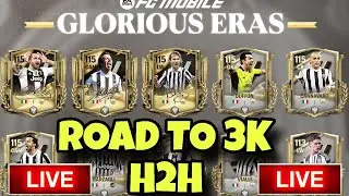 GLORIOUS ERAS EVENT  HERE!! H2H AND ROAD TO 3K SUBSCRIBERS LIVE.#fcmobile #fifa #eafc24 #eafcmobile
