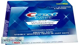 Crest 3D Whitestrips Dental Whitening ENAMEL SAFE 40 Strips 20 treatments