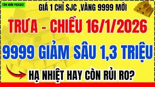 Giá Vàng Hôm Nay Trưa & Chiều 16/1/2026: Vàng 9999 Giảm Sâu 1,3 Triệu, Hạ Nhiệt Hay Còn Rủi Ro?