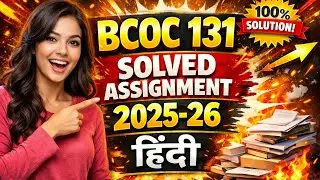IGNOU BCOC-131 HM Solved Assignment 2025-26 | Free PDF + Handwritten Guide 📄