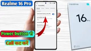 how to realme 16 pro power button to end call | realme 16 pro power button settings