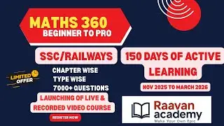Maths 360 - Beginner to Pro | New Maths Course | Live & Recorded | Raavan Academy - தமிழில்