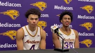 VIDEO: UNI's Trey Campbell and Leon Bond III