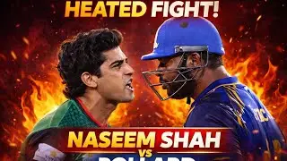Naseem Shah vs Kieron Pollard 🔥 | Heated Fight Moment 😱 | ILT20 Final Clash