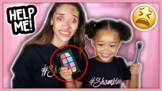 TWO-YEAR OLD uses my NEW MAKEUP! (Toddler Does My Makeup Challenge)