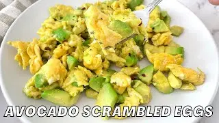 Avocado Egg Scramble - best 5-minute keto breakfast recipe!