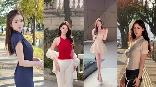 TOP BEAUTIFUL CHINESE  GIRL STREET FASHION