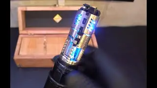 Joshua's Corran Horn MHS Neopixel Proffieboard Lightsaber w Removable Chassis and Crystal Reveal