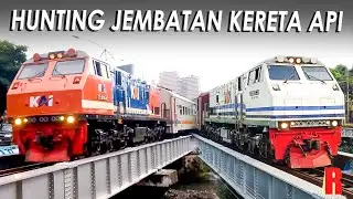 33 Moment Kereta Api Melintasi Jembatan di Sidoarjo & Surabaya 