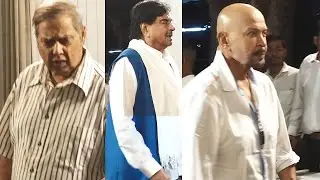 David Dhawan, Shatrughan Sinha, Rakesh Roshan, Bhuvan Bam & Others At Satish Shah&rsquo;s Prayer Meet