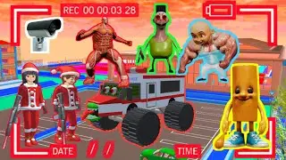 Yuta and Mio Save Sakura City From The Habibi Monsters During The Snowfall😱| Sakura School Simulator
