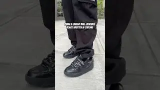 PUMA x Lamelo Ball LaFranc&eacute; Black Written in Chrome On Feet