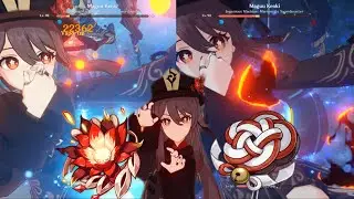Hu Tao Crimson Witch vs Hu Tao Shimenawa Comparison