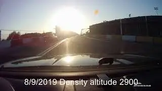 Jaguar XKR vs Dodge Dart at Irwindale 1/8mi drag strip track