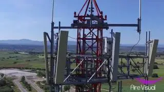 Inspección torre telecomunicaciones con drones