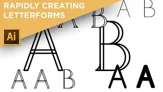 How to create letterforms in Illustrator - rapid prototyping