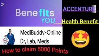 #Accenture | Benefitsyou | How to claim full 5000 points | Full Procedure | MediBuddy |HealthBenefit