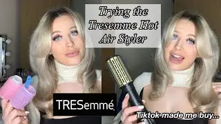 TRYING THE TRESEMME HOT AIR STYLER | TIKTOK MADE ME BUY | DYSON AIR WRAP DUPE | Kate Peel