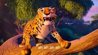 🎵 Leo the Lazy Leopard | Animal Song for Kids | Relaxing Jungle Music