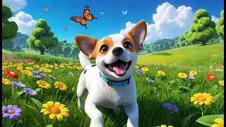 This Little Dog Lives Alone | Cute Dog Song for Kids | Fun Animal Rhyme